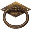 MANIGLIA IN OTTONE PATINATO 12321 MM.50