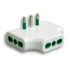 ADATTATORE TRIPLO 16/A PIATTO 82220