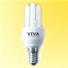 LAMPADINA ECONOMY "3 TUBI" E14 3UT2