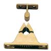 PINZA FERMAPORTA IN OTTONE CON RISCONTRO