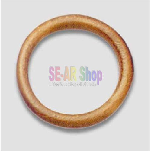 Mars Exports 12 Anelli Per Tende In Legno Di Palissandro - Diametro 6,3 Cm Per Asta 3,8 Cm - Ganci Con Clip - Finitura Levigata Naturale