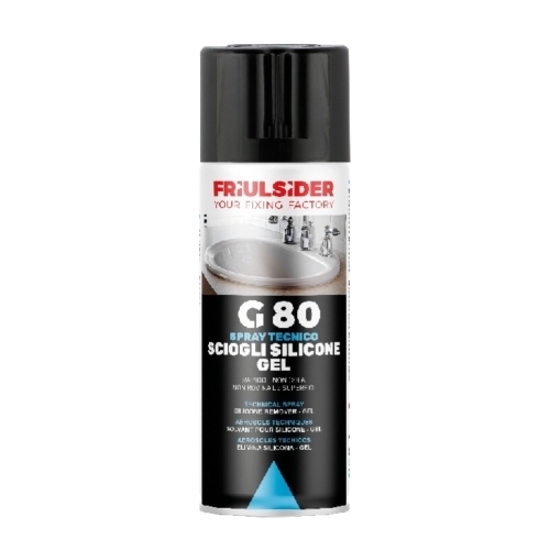 23892 - G80 - Spray tecnico 400ml - SCIOGLI SILICONE GEL SPRAY - FRIULSIDER