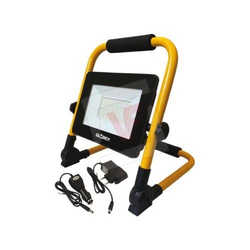 Globex PROIETTORE A LED PORTATILE E RICARICABILE CON SUPPORTO 20W 4000K