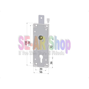KIT COMPLETO DI PROTEZIONE PER CILINDRO EUROPEO PORTE GARAGE