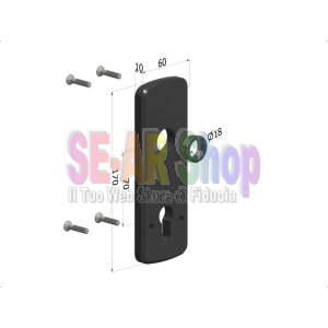 KIT COMPLETO DI PROTEZIONE PER CILINDRO EUROPEO PORTE GARAGE